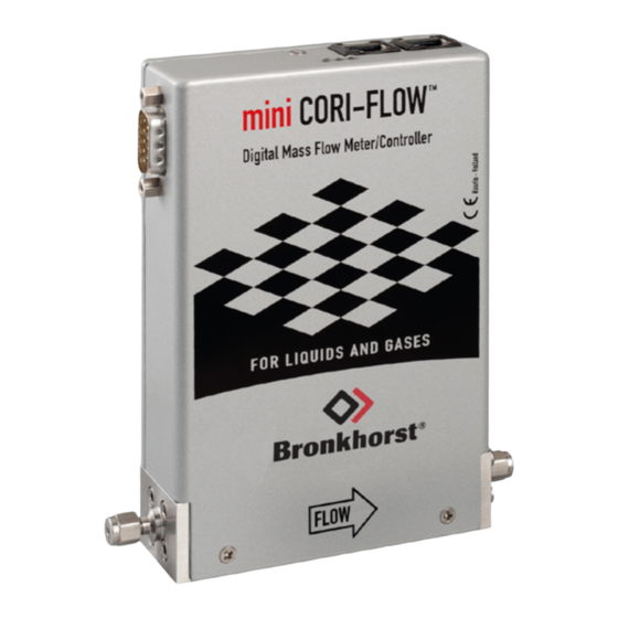 BRONKHORST mini CORI-FLOW ML120 Series Quick Installation Manual