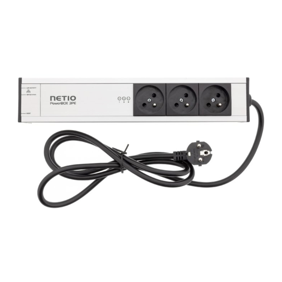 Netio PowerBOX 3PE Manuals