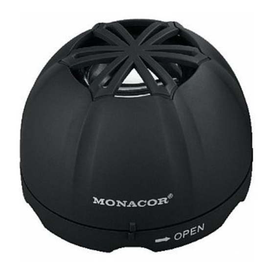 Monacor SP-2/SW Manual