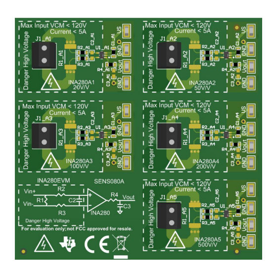 Texas Instruments INA280EVM Manuals