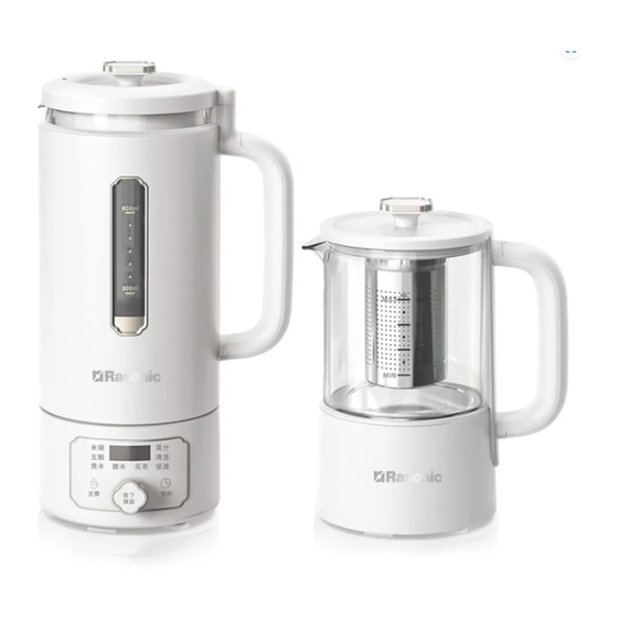 Rasonic Floral Tea Cook Master Blender Manuals