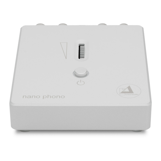 Clearaudio Nano phono headphone V2 Manuals