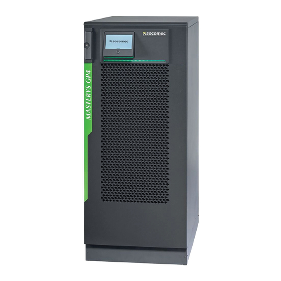 socomec MASTERYS GP4 Installation And Operating Manual