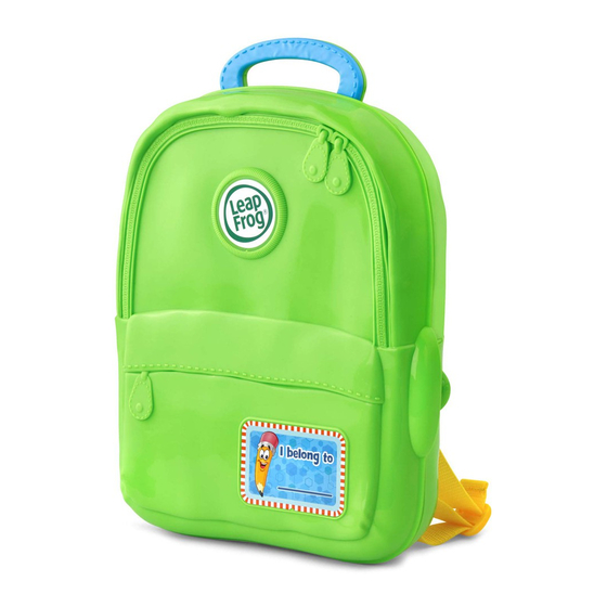 LeapFrog Go-with-Me ABC Backpack Parents' Manual