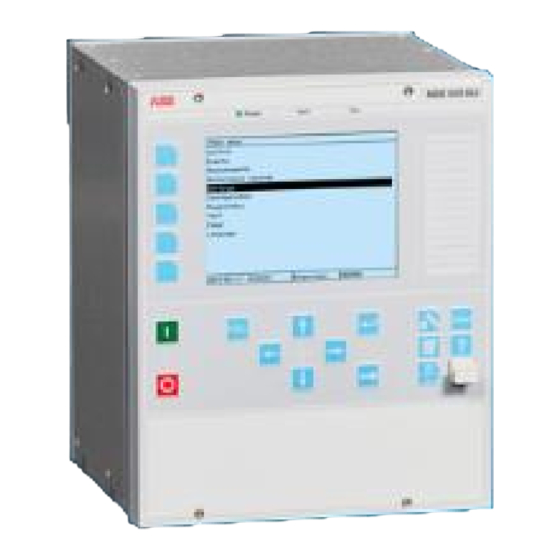 ABB RELION REB500 Applications Manual