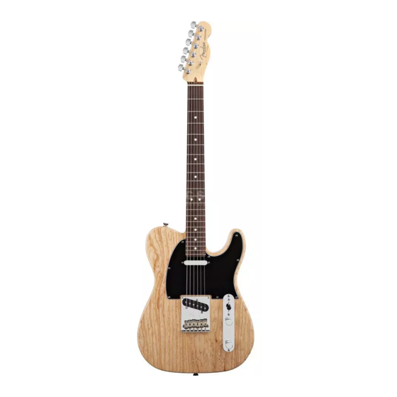 Fender American Standard Telecaster User Manual