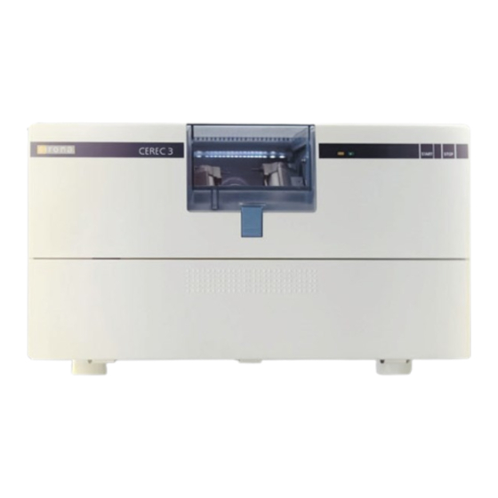 Sirona Dental CEREC 3 Operating Instructions Manual