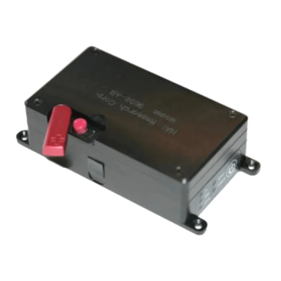 NAL RESEARCH CORPORATION 9602-AB Quick Start Manual