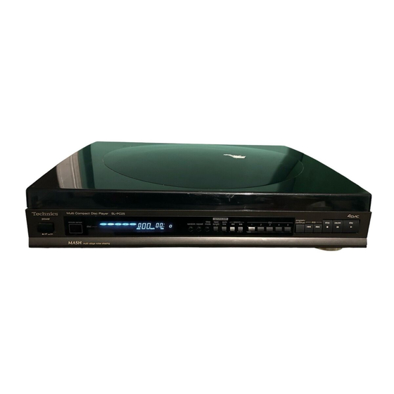 Technics SL-PC25 Service Manual