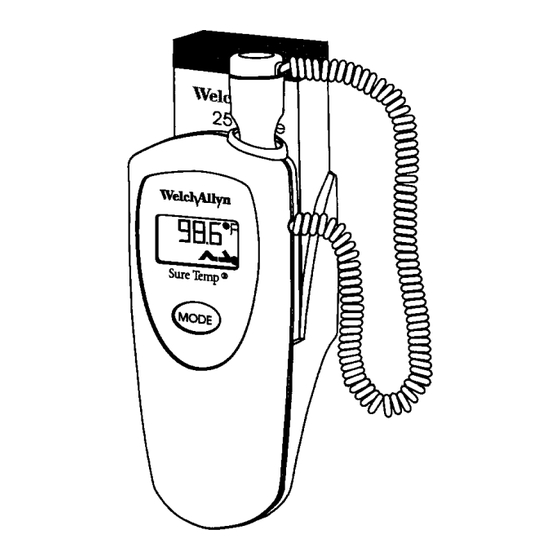 Welch Allyn SureTemp 986 Operating Instructions Manual