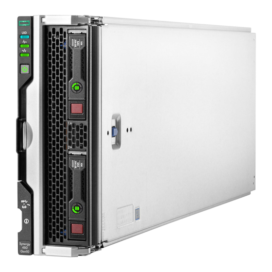 HPE Synergy 480 Gen10 series Manuals
