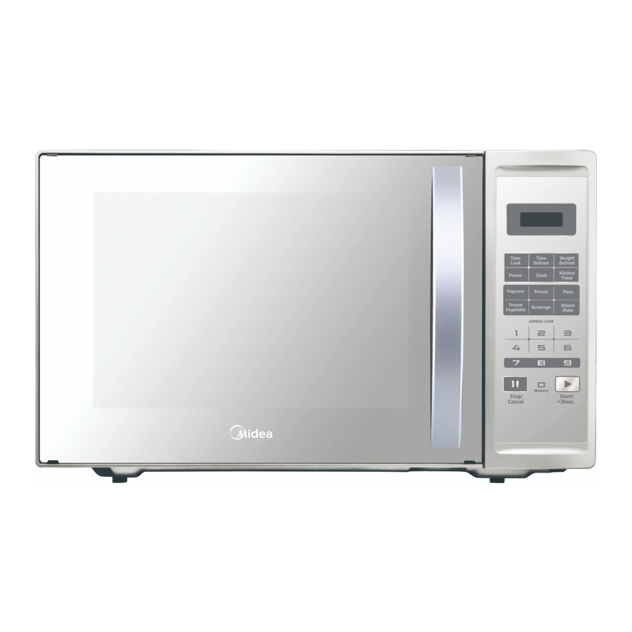 Midea COUNTERTOP MWO Microwave Oven Manuals