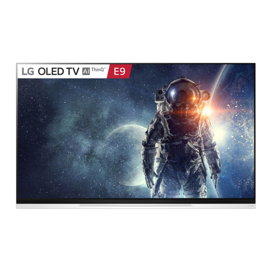 LG OLED55E9 Series Quick Start Manual