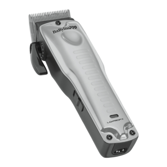 BaBylissPro LO-PRO FX B825GA Operating Instructions Manual