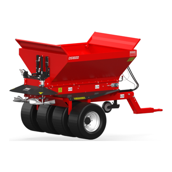 Redexim RINK DS1600 Operating Manual