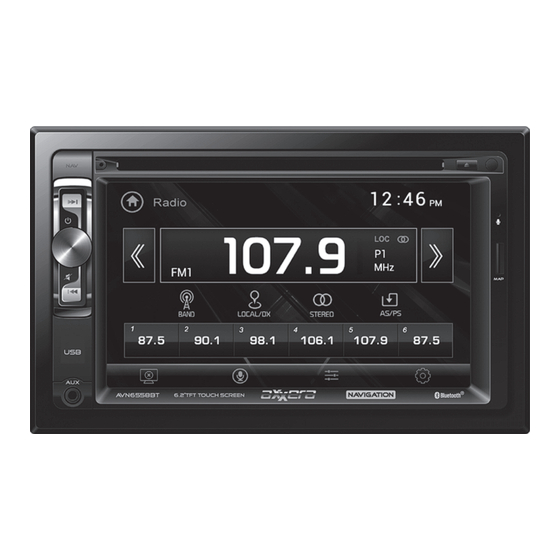 Dual Electronics Corporation AVN6558BT Manuals