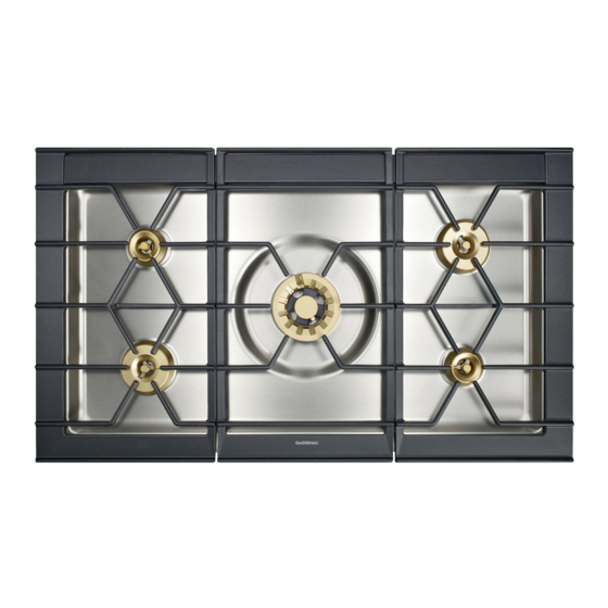 Gaggenau CG 492 Operating Instructions Manual