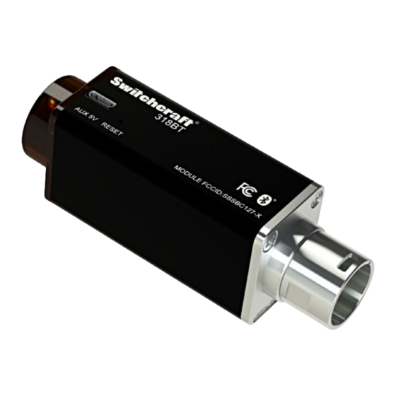 Switchcraft 318BT User Manual