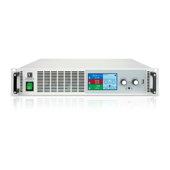 Elektro-Automatik PSI 9000 2U Series Operating Manual