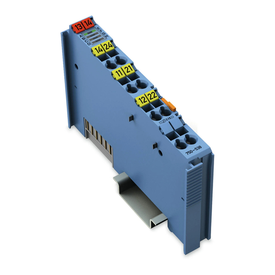 WAGO 750-538 Manual