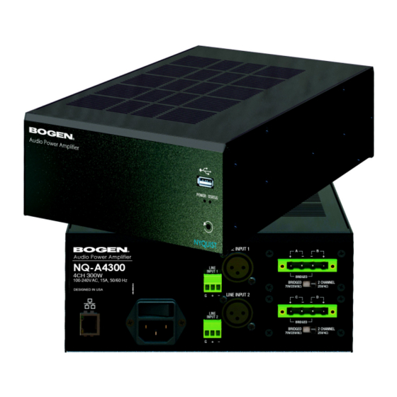 Bogen NQ-A4060 Configuration Manual