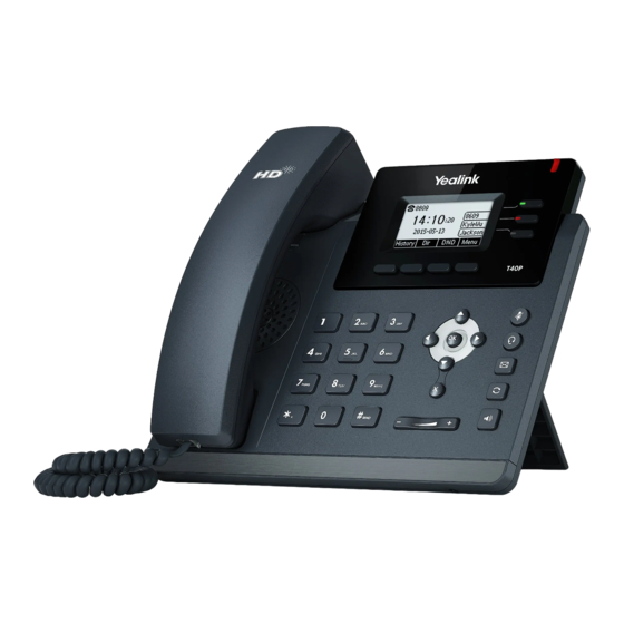 Yealink EVE T40P Reference Manual