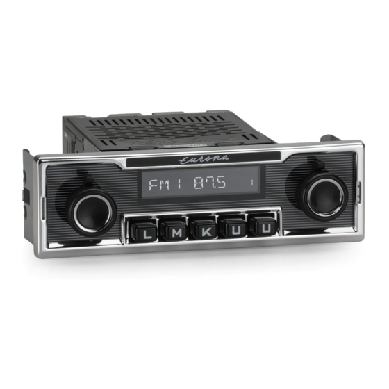 RetroSound Europa Quick Start Manual