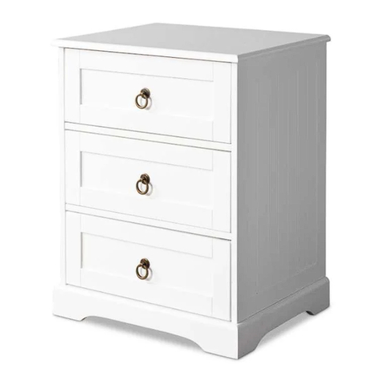 Mocka Hamptons Bedside Table Assembly Instructions Manual