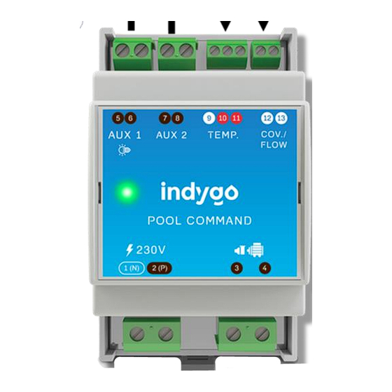 Solem indygo POOL COMMAND Installation & User Manual