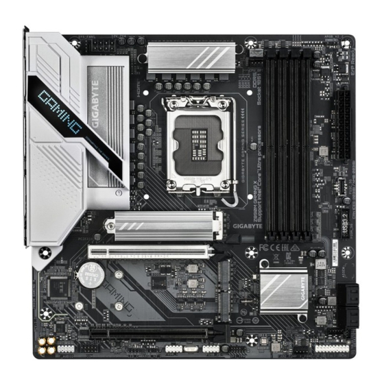 Gigabyte Z890M GAMING X User Manual