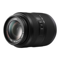 Panasonic H-FS045200 - Lumix Telephoto Zoom Lens Operating Instructions Manual
