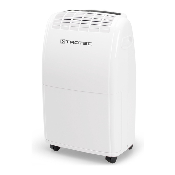 Trotec TTK 75 E Comfort dehumidifier Manuals