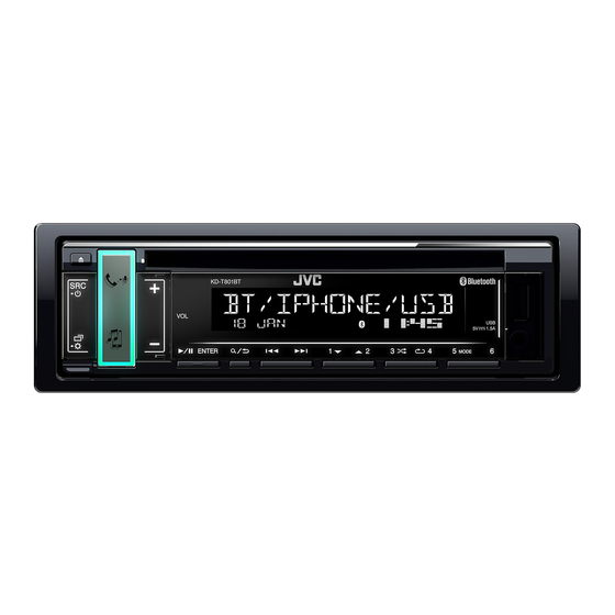 JVC KD-T801BT Quick Start Manual