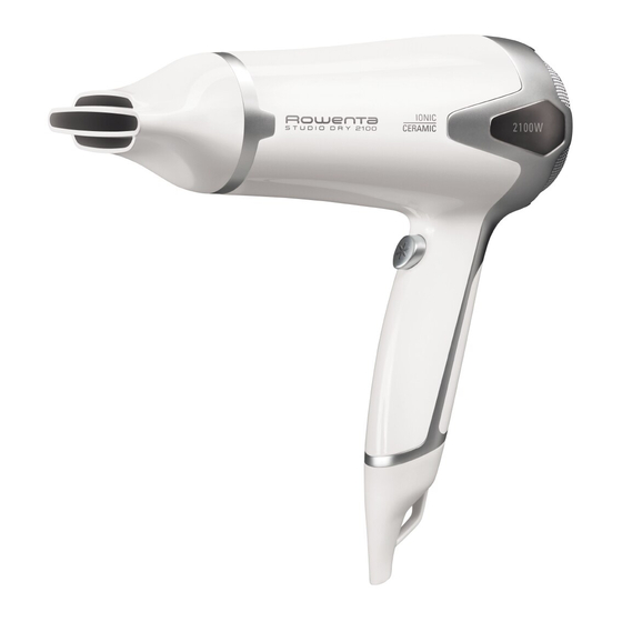 Rowenta STUDIO DRY RESPECTISSIM Manual