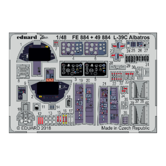 Eduard Zoom L-39C Albatros Quick Start Manual