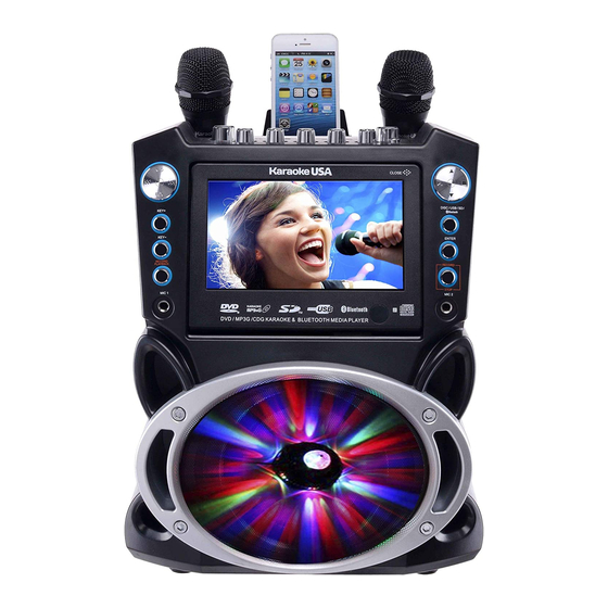 Karaoke USA GF840 User Manual