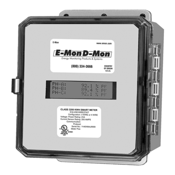 E-Mon Class 3200 Installation Instructions Manual