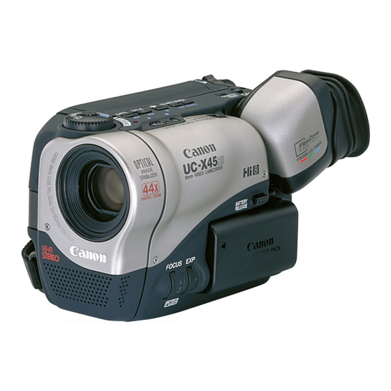 Canon UC-X45 Hi Instruction Manual