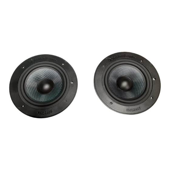 Rockford Fosgate FanaticQ midrange FNQ2406 Operation & Installation