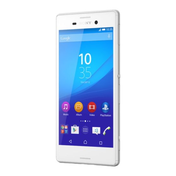 Sony Xperia M4 Aqua Quick Reference Manual