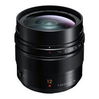 Panasonic LUMIX H-X012E Operating Instructions Manual