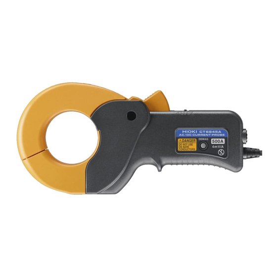 Hioki CT6845A Instruction Manual