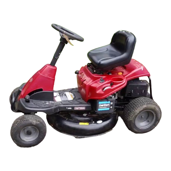 Craftsman R1000 Series Riding Lawn Mower Manuals