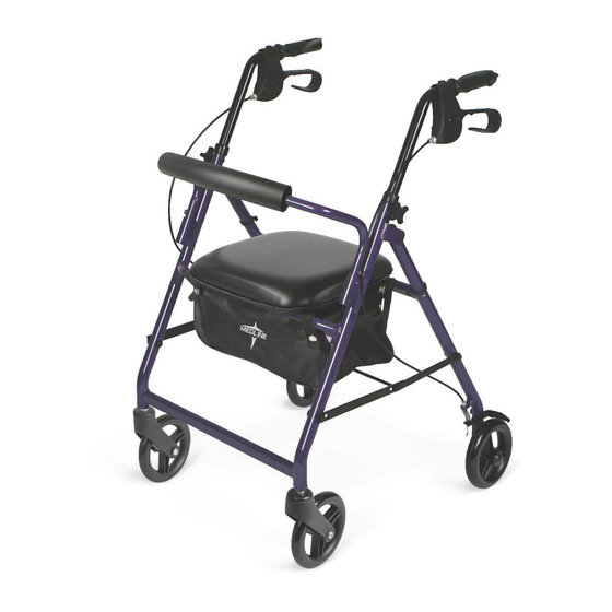 User Manuals: Guardian MDS86850ES Rollator