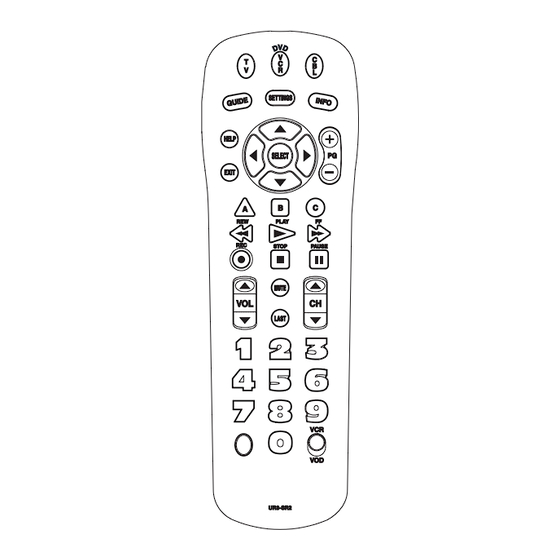 Universal Remote Control UR3-SR2 Operating Manual