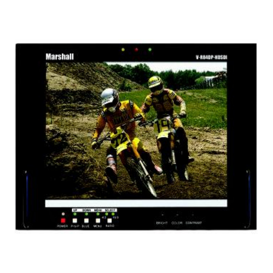 Marshall Electronics V-R84DP-HDSDI User Manual