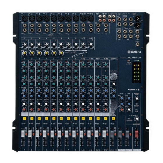 Yamaha MG 166C-USB Service Manual