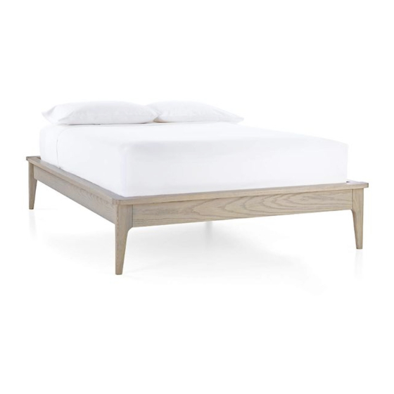 Crate&Barrel Wrightwood Full Platform Bed Assembly Instructions