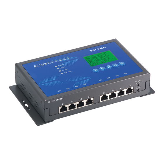 Moxa Technologies UC-7410-LX Plus Quick Installation Manual