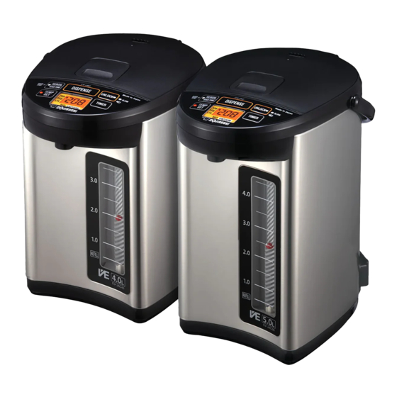 Zojirushi CV-JAC40 Operating Instructions Manual